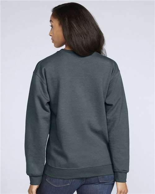 Gildan SF000 Dark Heather — on model back