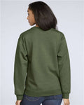Gildan SF000 Military Green — on model back