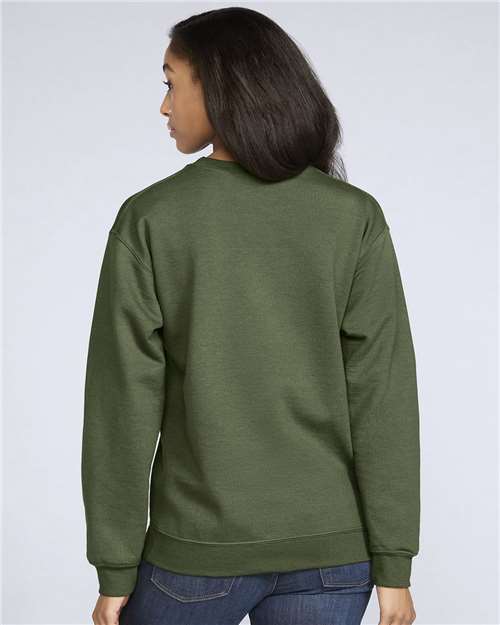 Gildan SF000 Military Green — on model back