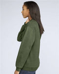 Gildan SF000 Military Green — on model side