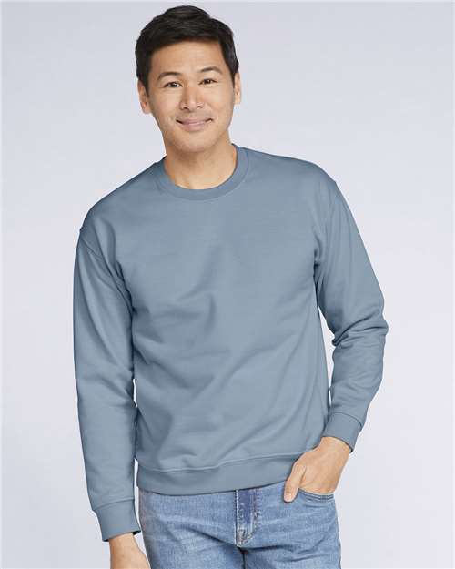 Gildan SF000 Stone Blue — on model front