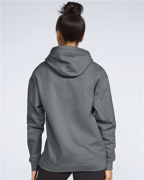 Gildan SF500 Charcoal — on model back