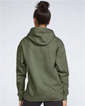 Gildan SF500 Military Green — on model back