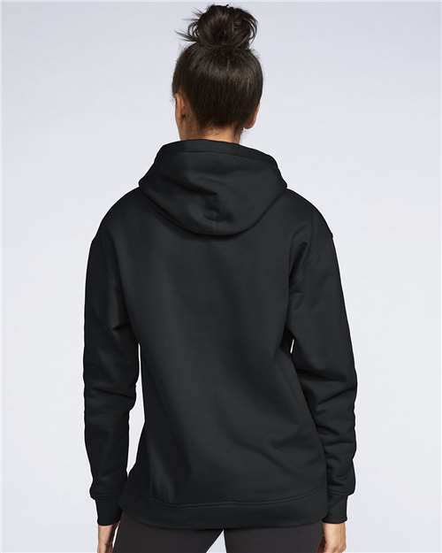 Gildan SF500 Black — on model back