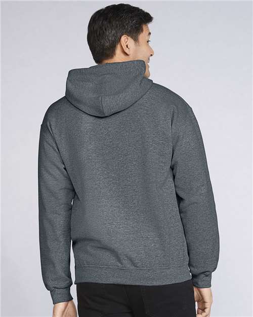 Gildan SF500 Dark Heather — on model back