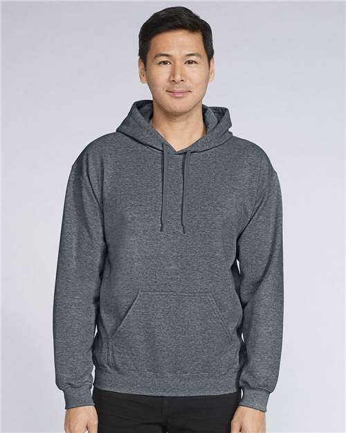 Gildan SF500 Dark Heather — on model front