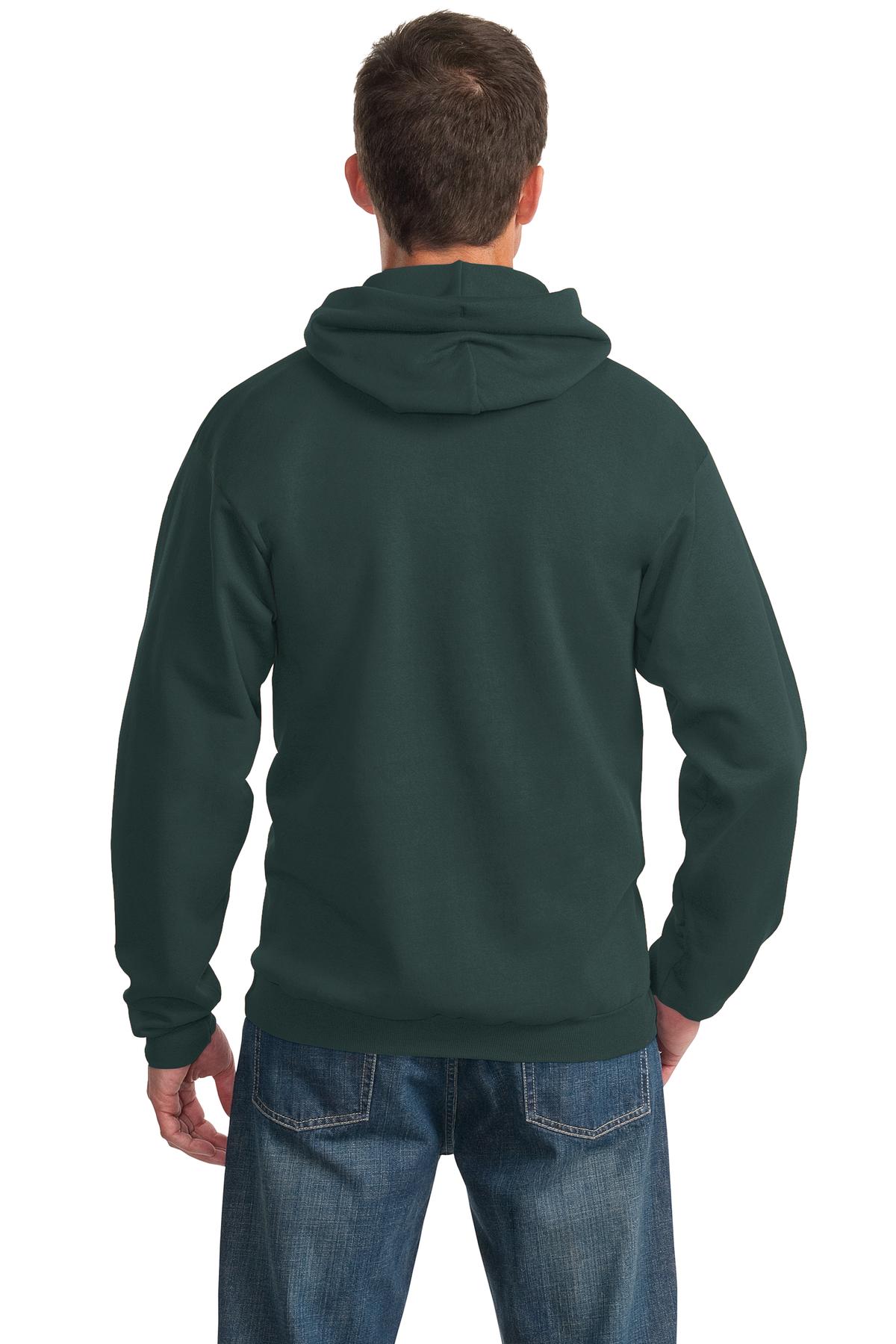 Unisex Essential Fleece Pullover Hoodie - Dark Green