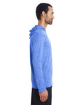 Unisex Performance®  Hooded T-Shirt - Heather Sport Royal