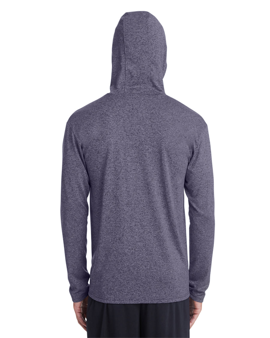 Unisex Performance®  Hooded T-Shirt - Heather Sport Dark Navy
