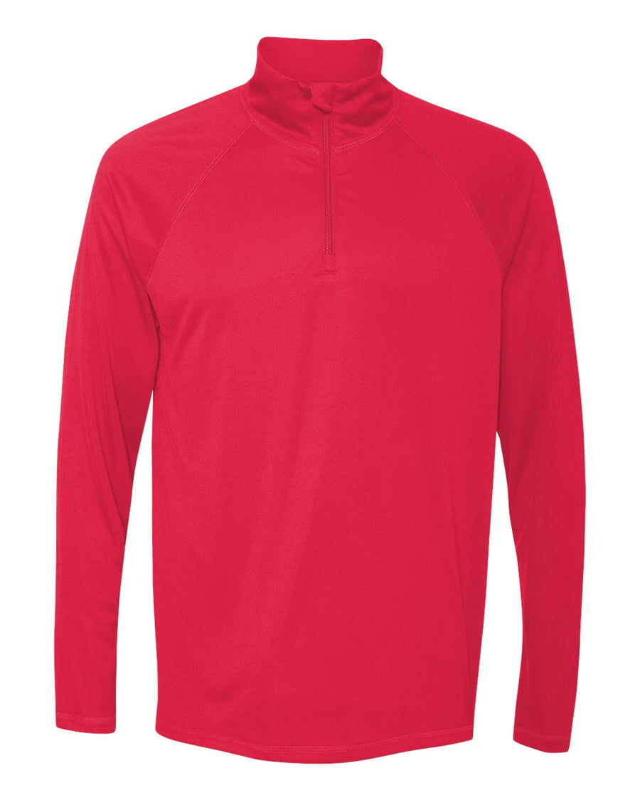 Unisex Quarter-Zip Lightweight Pullover - Sport Red