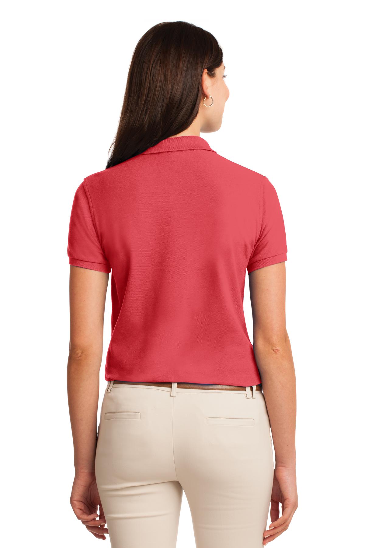 Women's Silk Touch Polo - Hibiscus