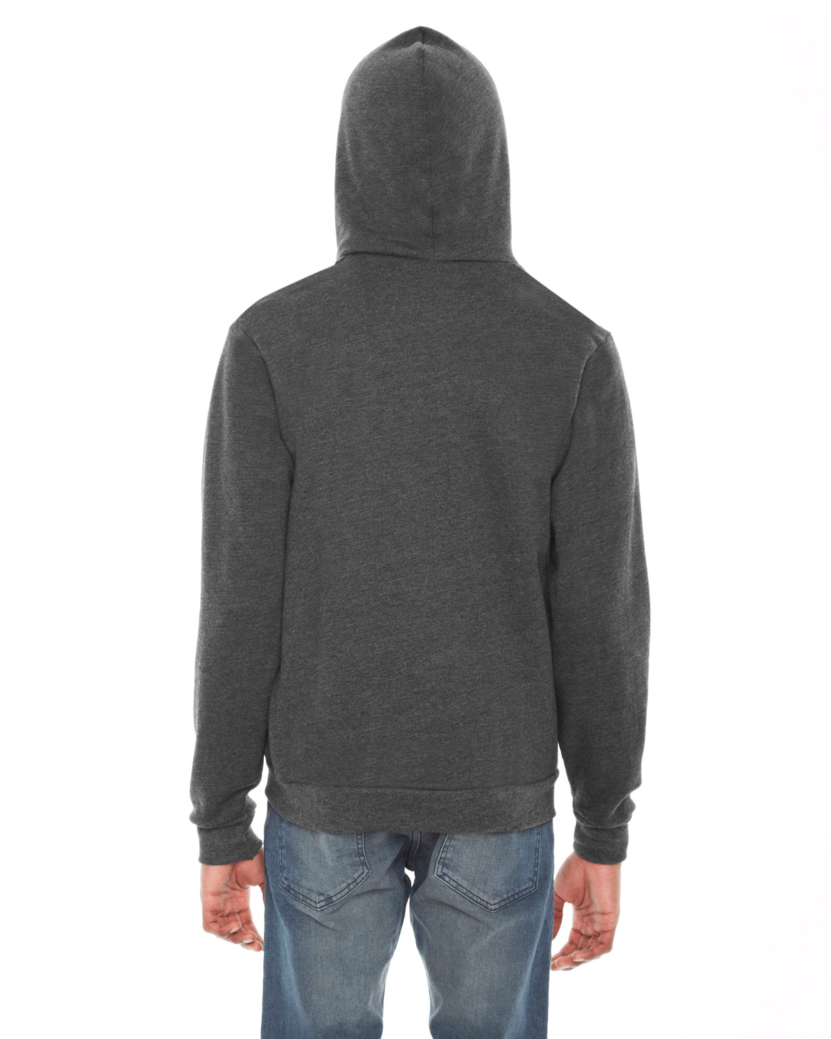Unisex Flex Fleece Zip Hoodie - Dark Heather Gray
