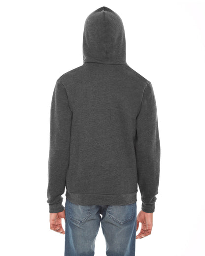 Unisex Flex Fleece Zip Hoodie - Dark Heather Gray