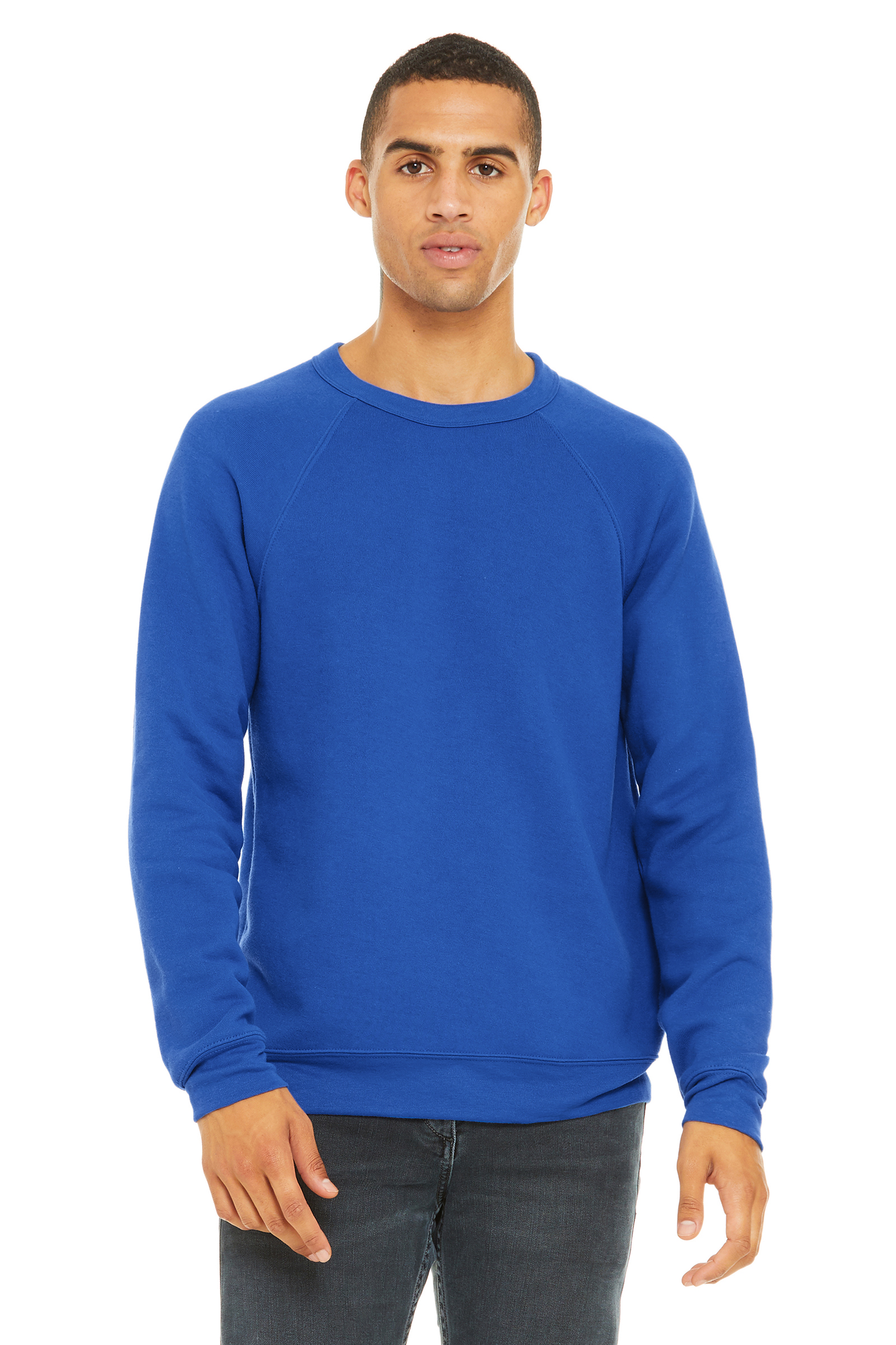 Unisex Sponge Fleece Raglan Sweatshirt - True Royal