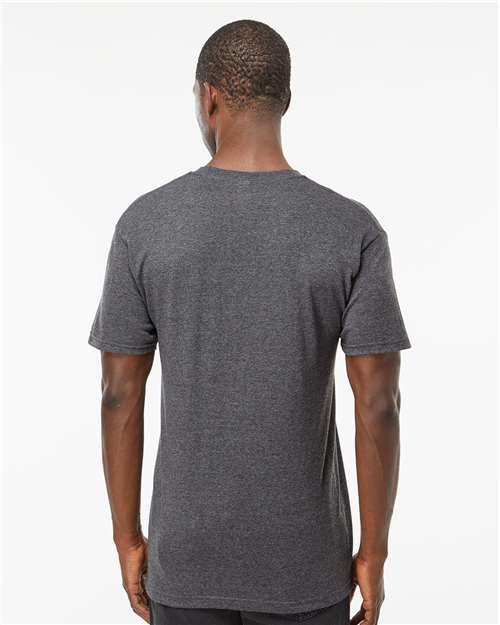 M&O 4800 Dark Heather — on model back