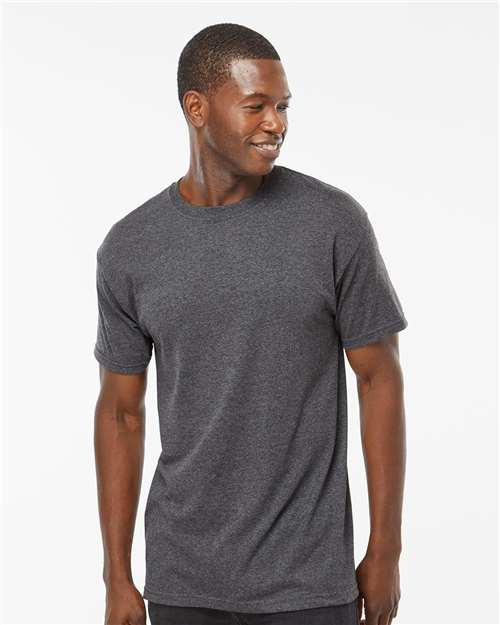 M&O 4800 Dark Heather — on model front