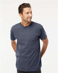M&O 4800 Heather Navy — on model front