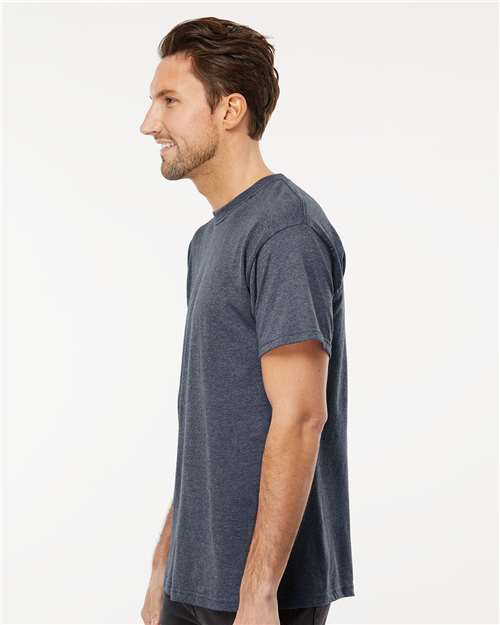 M&O 4800 Heather Navy — on model side