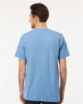 M&O 4800 Light Blue Heather — on model back