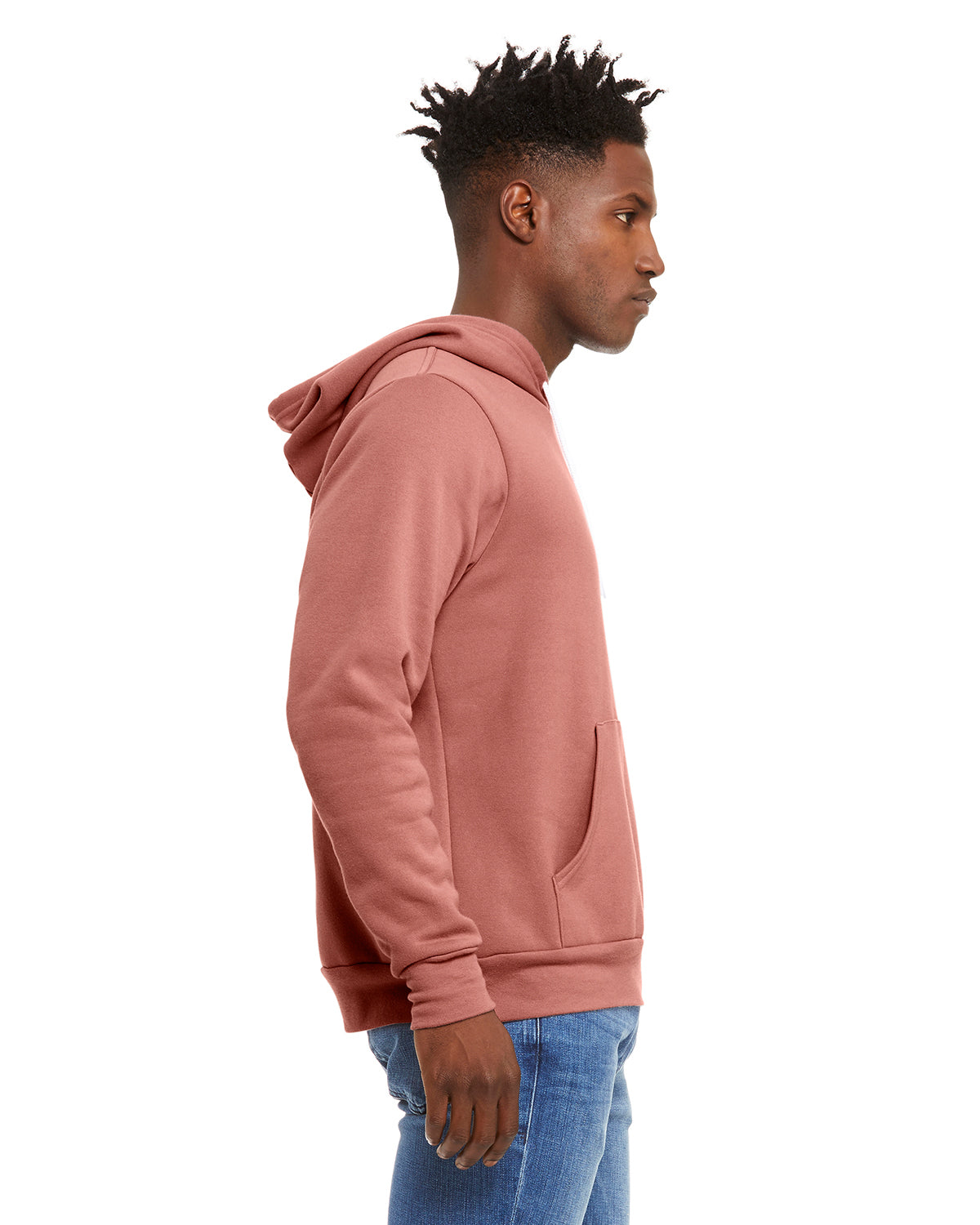 Unisex Sponge Fleece Pullover Hoodie - Mauve