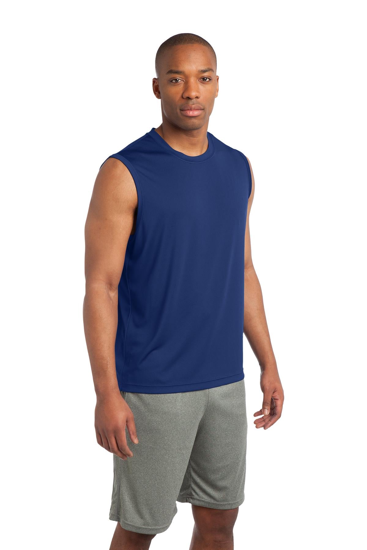 Men's Sleeveless PosiCharge Competitor Tee - True Royal