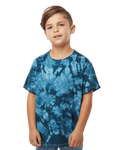 Youth Crystal Tie Dye T-Shirt - Navy