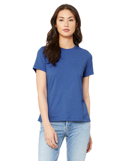 Women's Heathered Relaxed Jersey Short-Sleeve T-Shirt - Heather True Royal