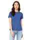 Bella + Canvas 6400CVC - Women's Heathered Relaxed Jersey Short-Sleeve T-Shirt - Heather True Royal
