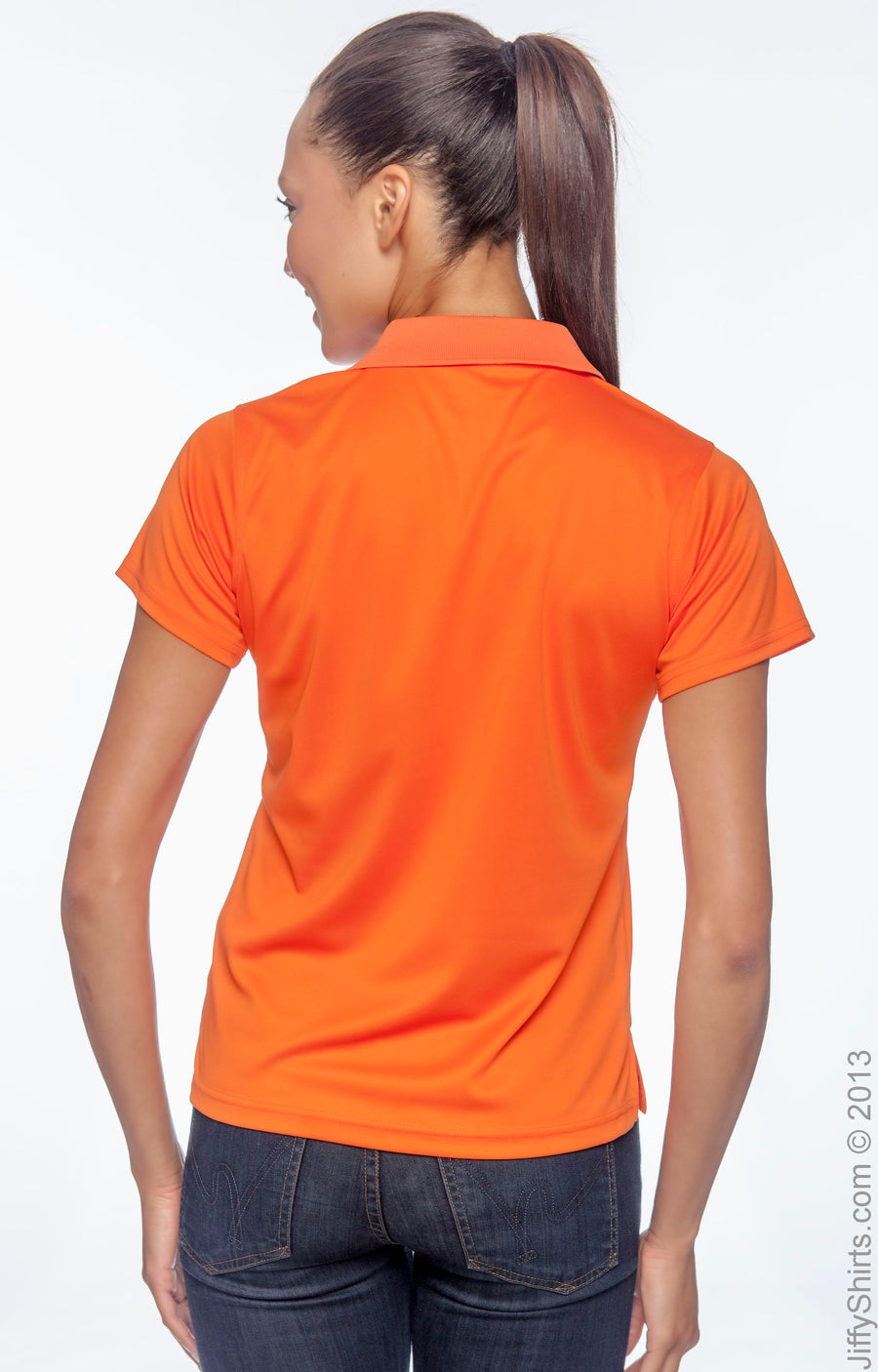 Women's Polytech Polo - Team Orange