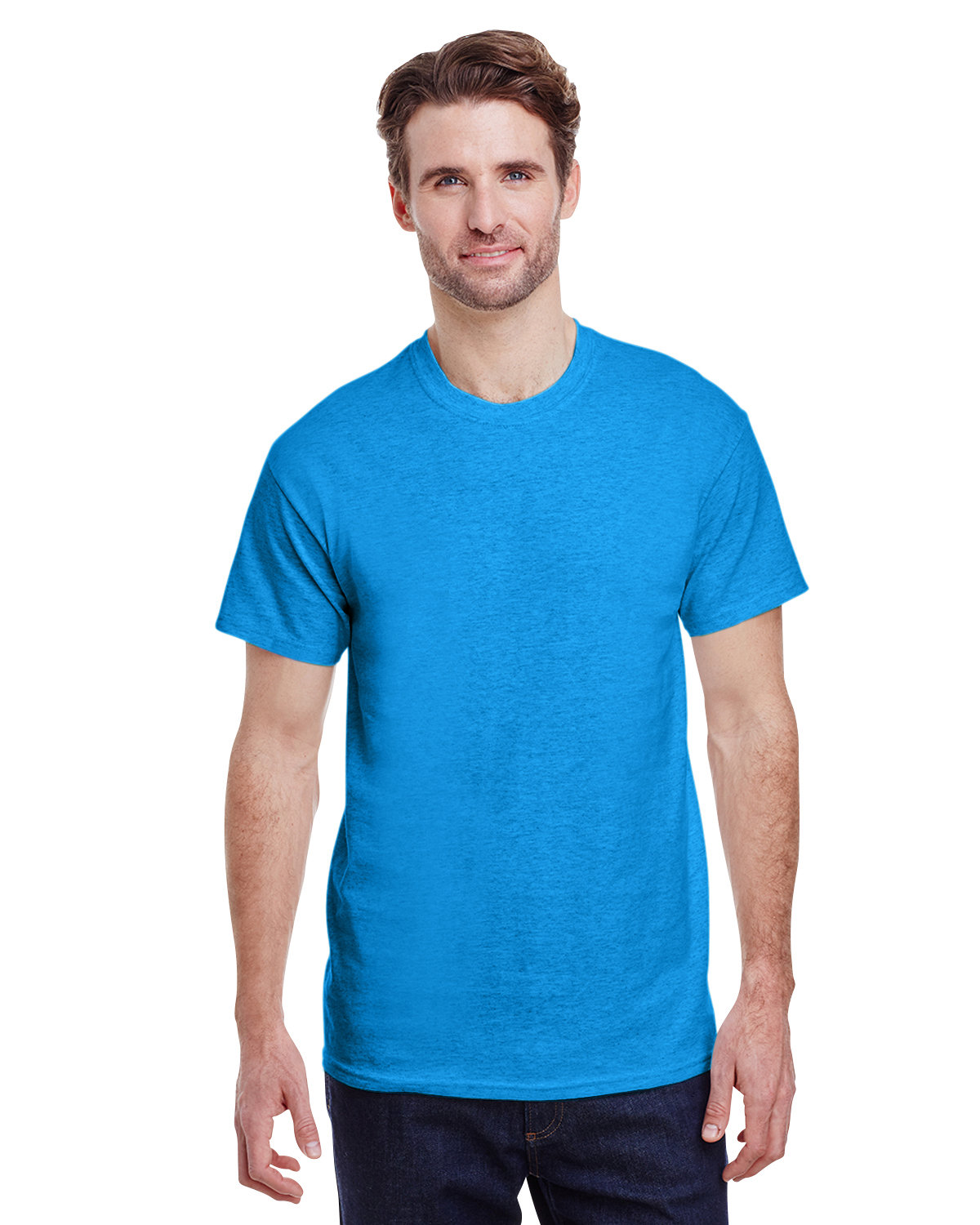 Unisex Heavy Cotton��� T-Shirt - Heather Sapphire