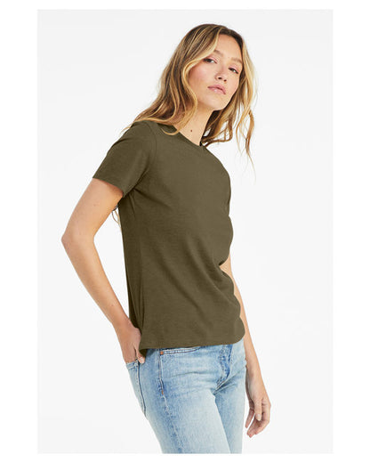 Women's Heathered Relaxed Jersey Short-Sleeve T-Shirt - Heather Olive