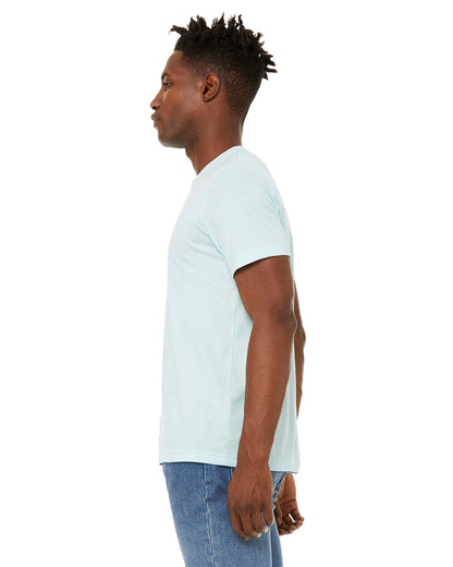 Unisex Sueded T-Shirt - Heather Ice Blue