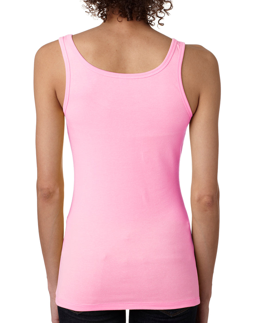 Women's Spandex Jersey Tank - Neon Heather Pink