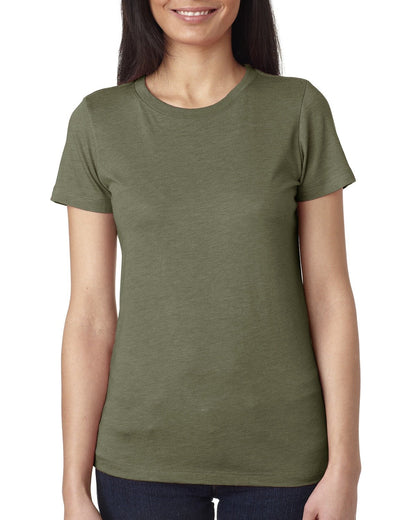 Women's Triblend Crew - Military Green