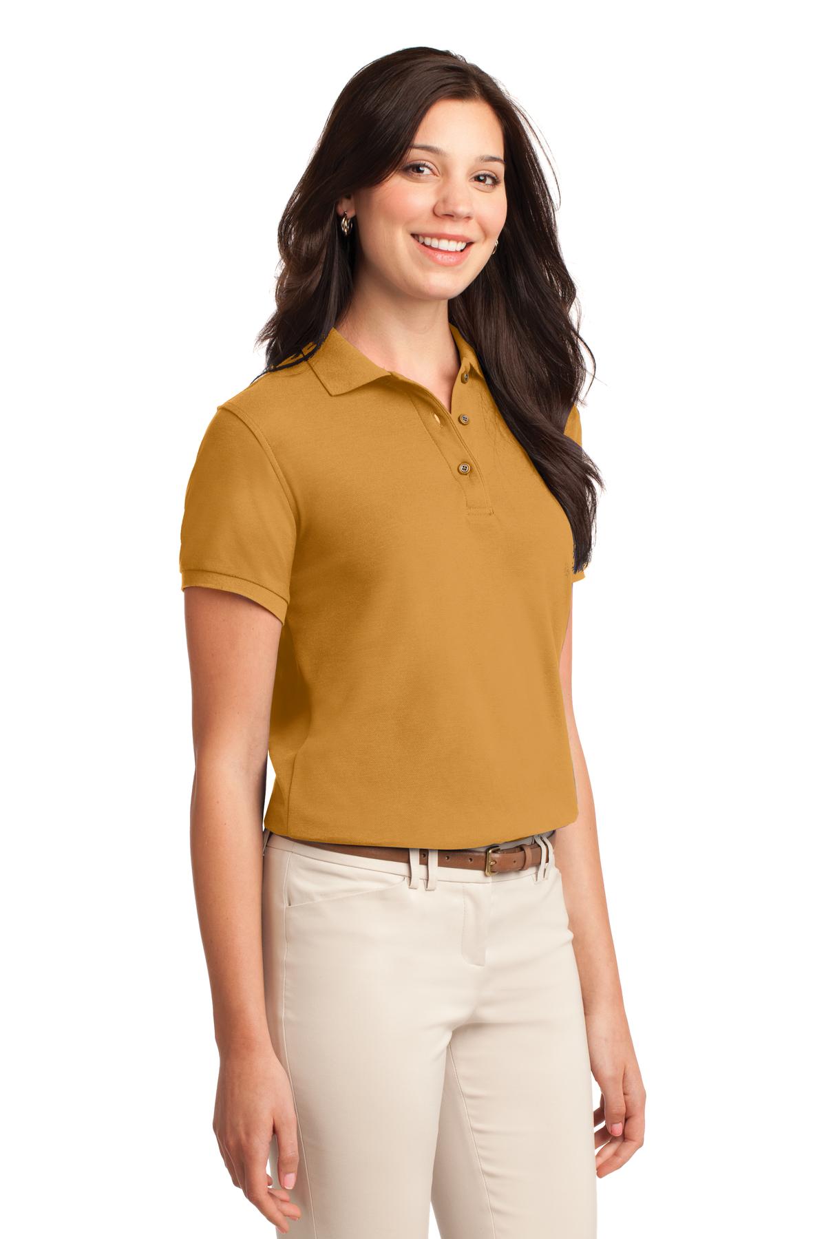 Women's Silk Touch Polo - Gold