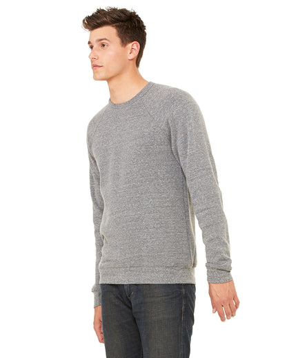Unisex Sponge Fleece Raglan Sweatshirt - Gray Triblend