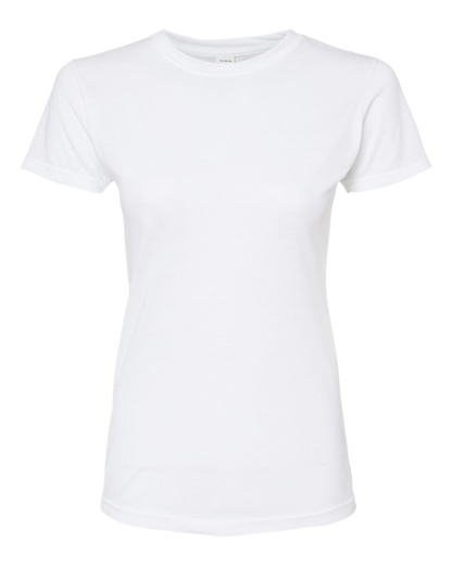 Women's Poly-Rich Slim Fit Tee - White