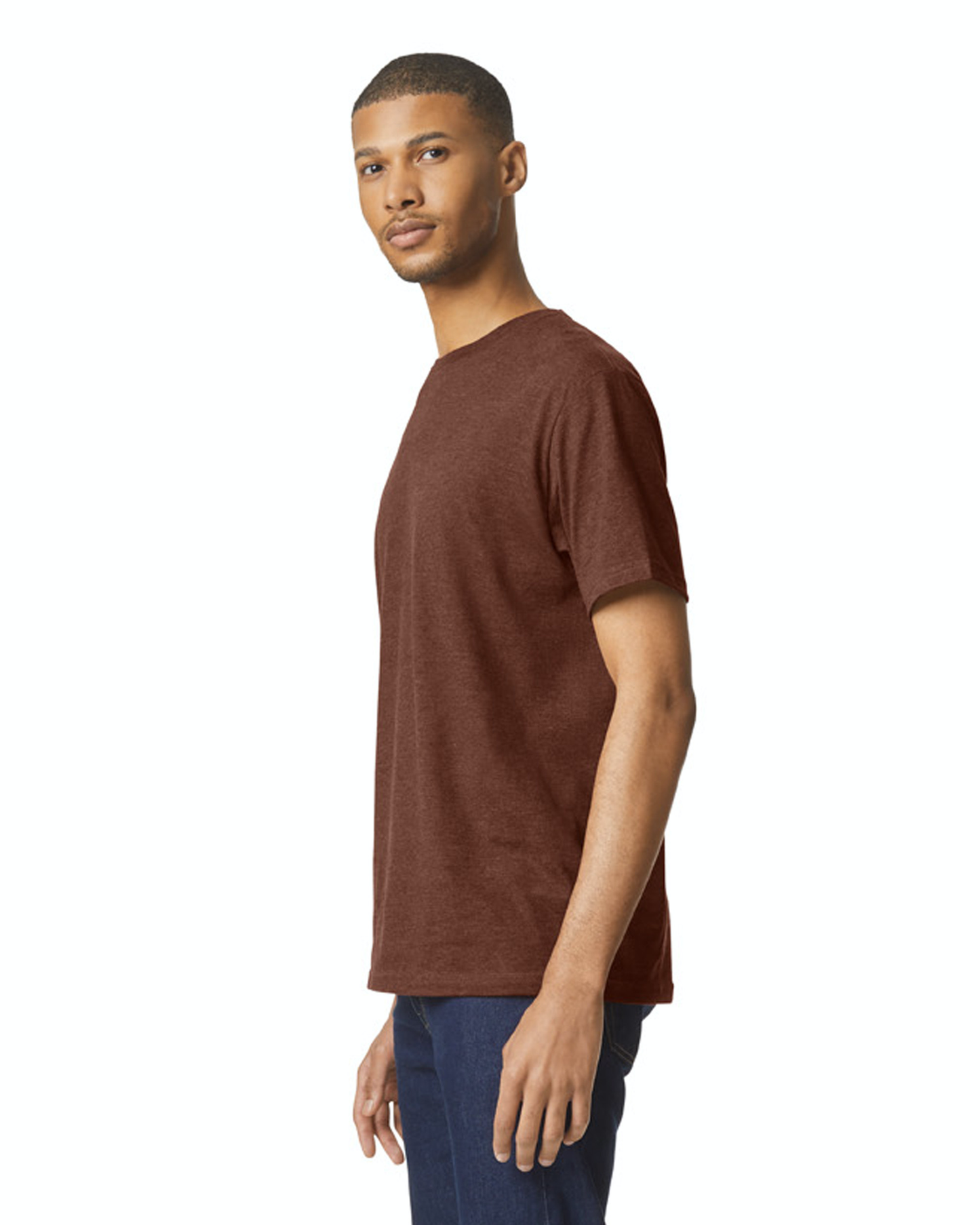 Unisex Softstyle CVC T-Shirt - Cocoa Mist