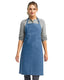 Artisan Collection by Reprime RP150 - Unisex Recycled Bib Apron - Blue Denim