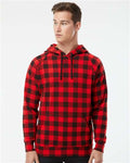 Independent Trading Co. PRM33SBP Red Buffalo Plaid — on model front