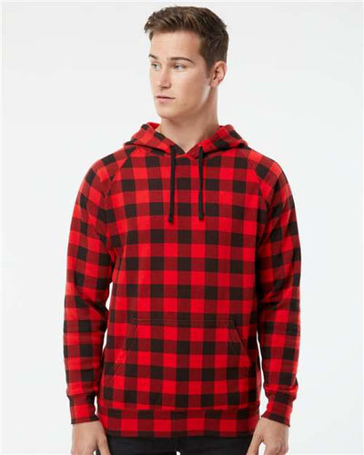 Independent Trading Co. PRM33SBP Red Buffalo Plaid — on model front