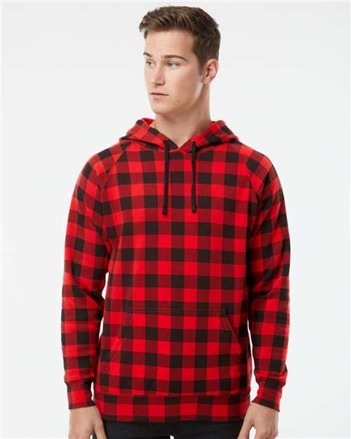 Independent Trading Co. PRM33SBP Red Buffalo Plaid — on model front