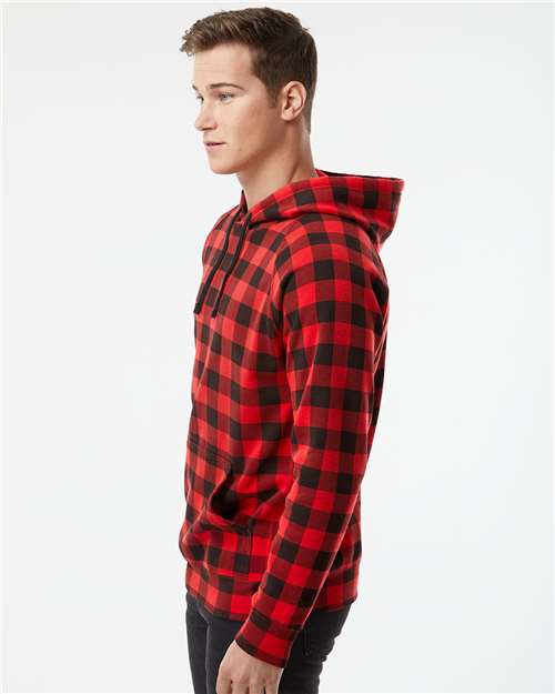 Independent Trading Co. PRM33SBP Red Buffalo Plaid — on model side