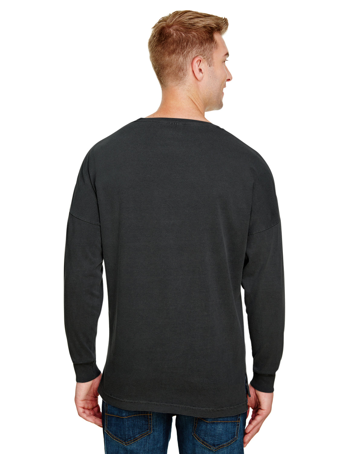 Unisex Heavyweight RS Oversized Long-Sleeve T-Shirt - Black