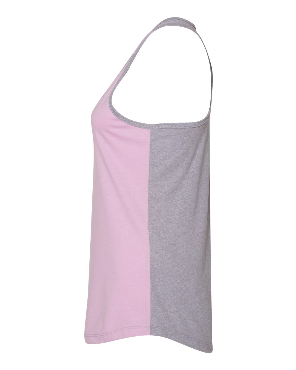 Women's Ideal Colorblock Racerback Tank - Lilac / Heather Gray
