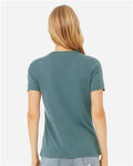 BELLA + CANVAS 6400CVC Heather Deep Teal — on model back