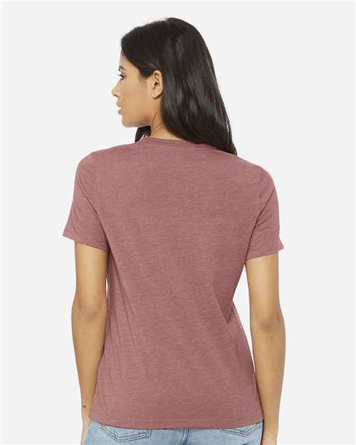 BELLA + CANVAS 6400CVC Heather Mauve — on model back