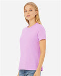 BELLA + CANVAS 6400CVC Heather Prism Lilac — on model side