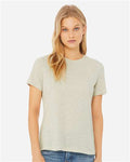 BELLA + CANVAS 6400CVC Heather Prism Natural — on model front