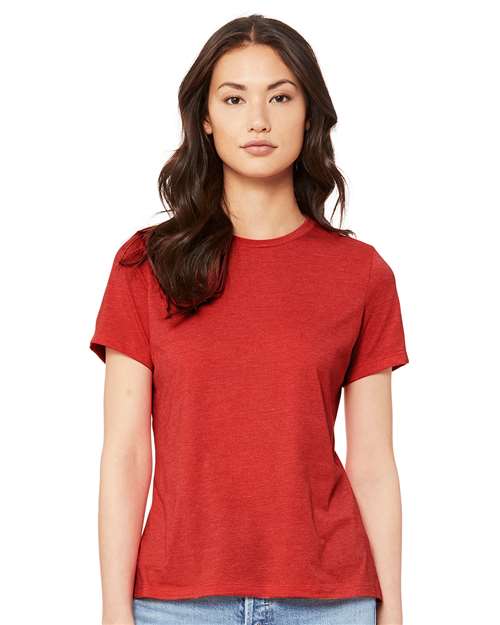 BELLA + CANVAS 6400CVC Heather Red — on model front